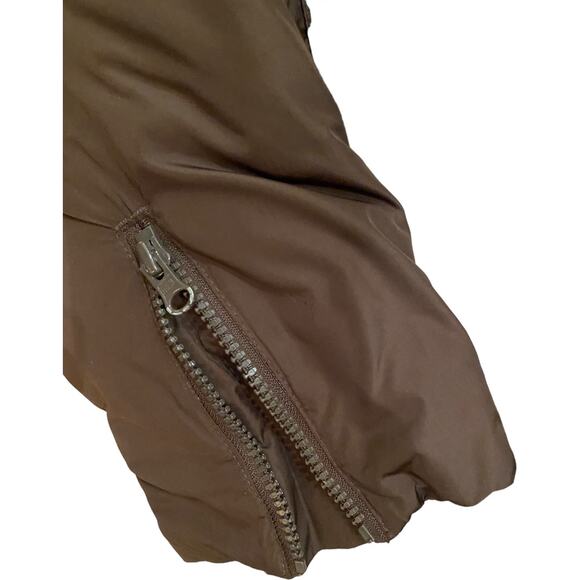 EUC Gap Chocolate Brown Puffer Jacket Women's Size XL - Picture 3 of 10